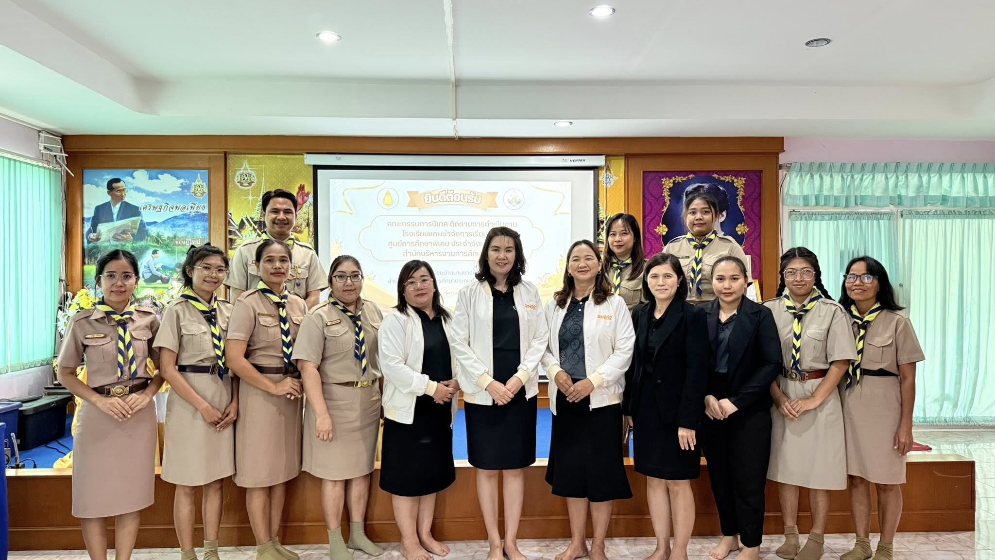 โรงเรียนบ้านมาบยางพรรับการนิเทศ ติดตามการดำเนินงานโรงเรียนแกนนำจัดการเรียนรวม