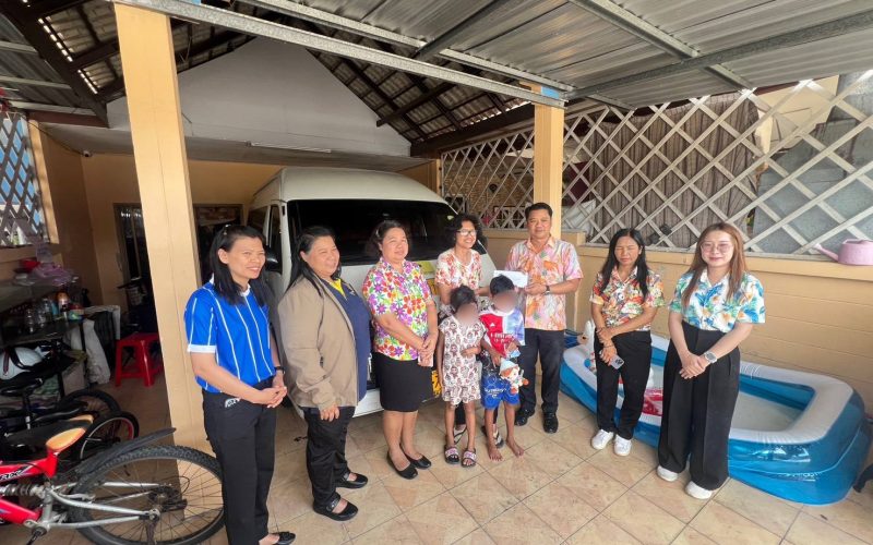 สพป.ระยอง เขต 1 ลงพื้นที่เยี่ยมให้กำลังใจนักเรียนประสบอุบัติเหตุ